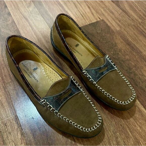 MARTIN DINGMAN Brown Leather Loafers size 12 main image 6